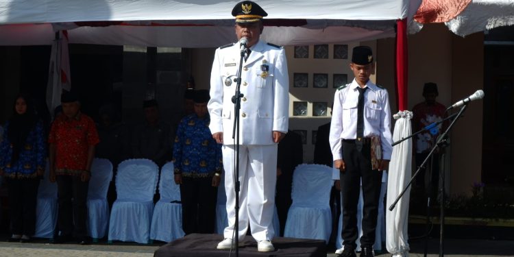 Upacara Peringatan HUT RI Ke-79 Kecamatan Garawangi