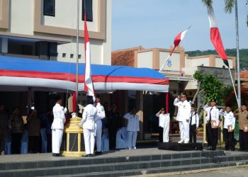 Upacara Peringatan HUT RI Ke-79 Kecamatan Garawangi