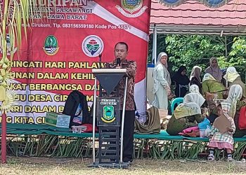 UPACARA PERINGATAN HARI PAHLAWAN DI DESA CIRUKEM KECAMATAN GARAWANGI